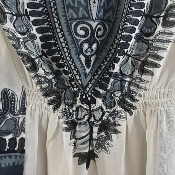 Women's Crown of Heart's Cover Up Bohemian Dolman Sleeve SMALL Multicolor - Picture 10 of 10